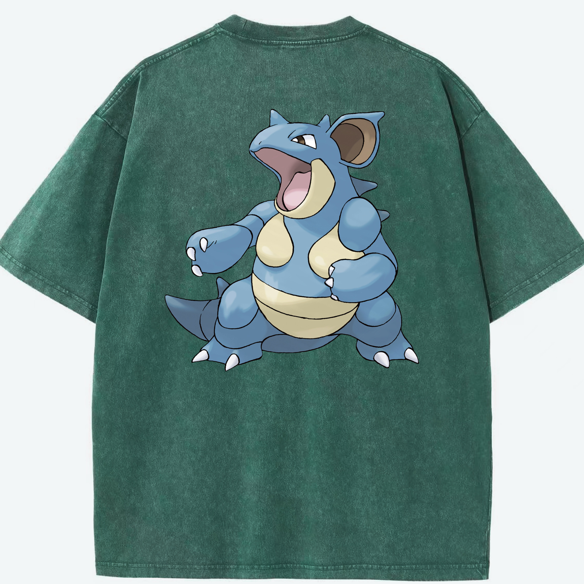 （画像用） ポケットモンスター Pokémon 綿100% ヴィンテージ風 半袖Tシャツ（背面プリント）